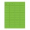 Nevs Patient Charge Laser Sheet - 44 labels/sheet 13/16" x 1-7/10" Green CS-PB-44-G - alternate 2